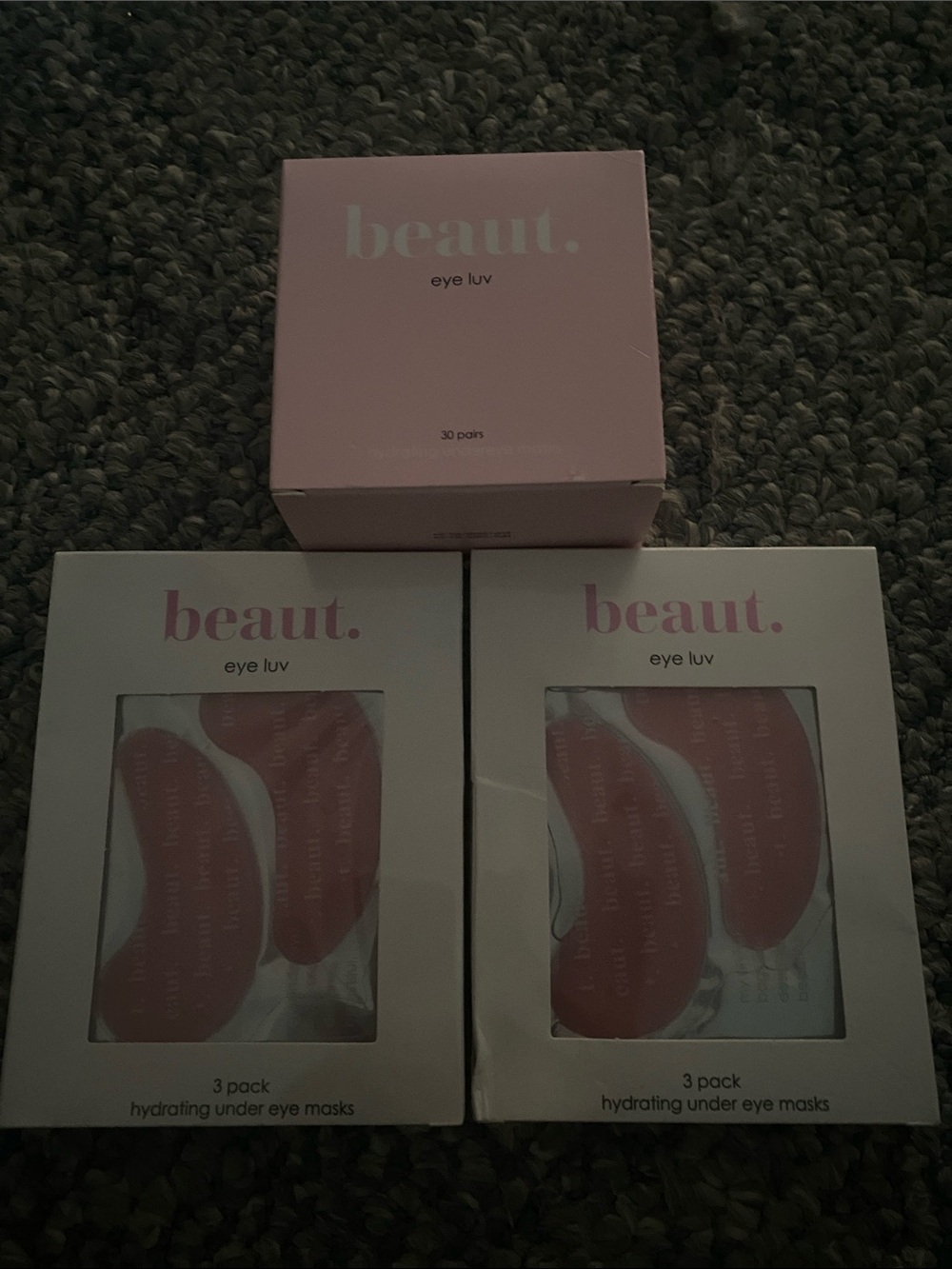 NEW Sealed BEAUT Eye Luv Hydrating Undereye Masks 36 total